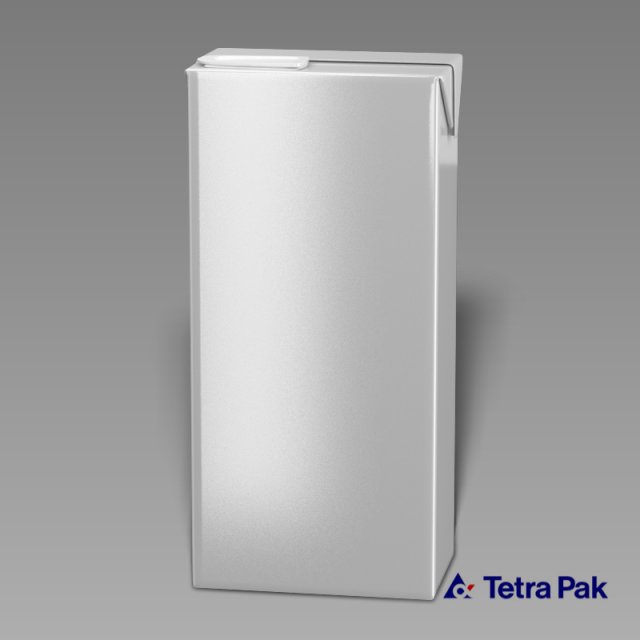 carton slim 1000ml no drops Model 3D .c4d .max .obj .3ds .fbx .stl .blend 
