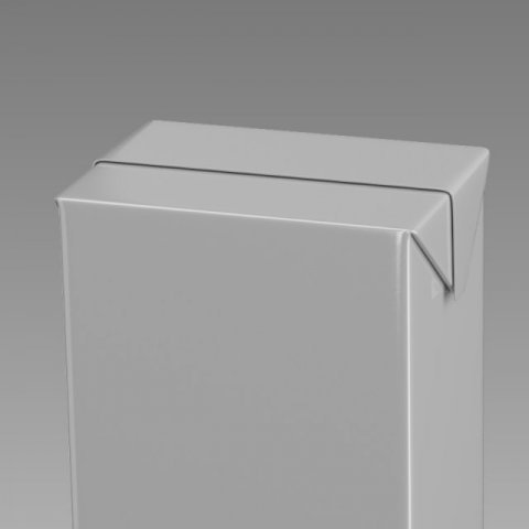 carton pack 200 ml no water drops Modelo 3D .c4d .max .obj .3ds .fbx .stl .blend 