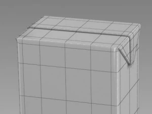 carton pack 200 ml no water drops 3D Model