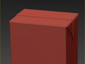 carton pack 200 ml no water drops 3D Model