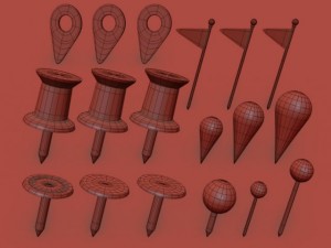 pins 3D मॉडल