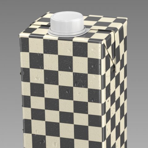 carton square 1500 ml 3D 模型 .c4d .max .obj .3ds .fbx .stl .blend 