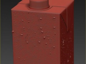 carton square 1500 ml 3D 模型