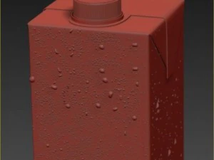 carton square 1500 ml 3D Model