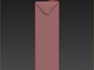 carton square 1500 ml 3D 模型