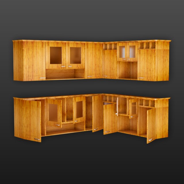 cupboard of corner Modello 3D .c4d .max .obj .3ds .fbx .stl .blend 