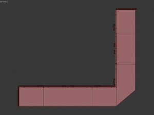 cupboard of corner Modello 3D