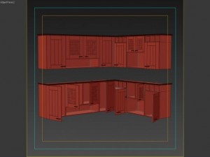 cupboard of corner Modello 3D
