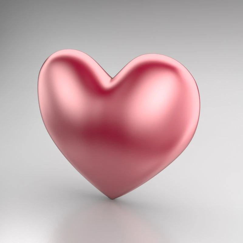 heart icon 2 3D Model .c4d .max .obj .3ds .fbx .stl .blend 