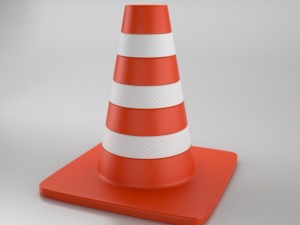 cone of road Model 3D