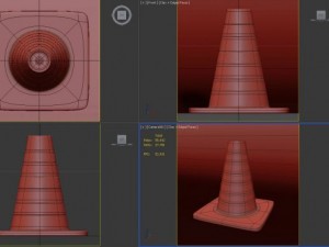 cone of road 3D मॉडल