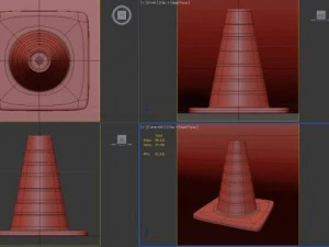 cone of road 3D Model
