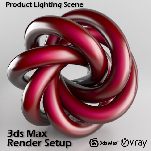 product studio scene setup for 3ds max and vray Model 3D .c4d .max .obj .3ds .fbx .stl .blend 