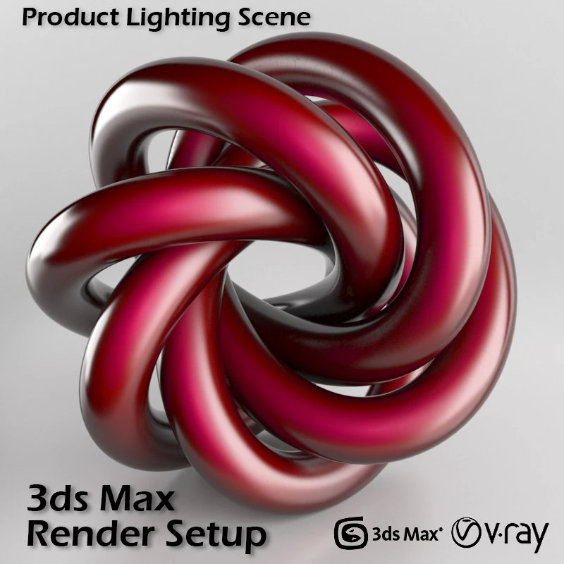 product studio scene setup for 3ds max and vray 3D Model .c4d .max .obj .3ds .fbx .stl .blend