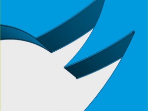 twitter icon logo Modelo 3D