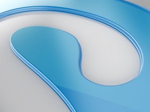skype icon logo 3D Model