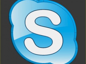 skype icon logo 3D Model