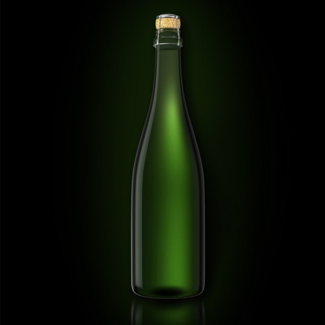 bottle of champagne 3D मॉडल .c4d .max .obj .3ds .fbx .stl .blend 