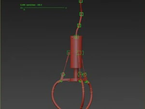 claw toy rigged animated 3D Model
