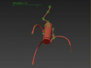 claw toy rigged animated 3D Model