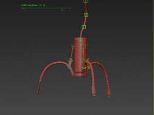 claw toy rigged animated Model 3D