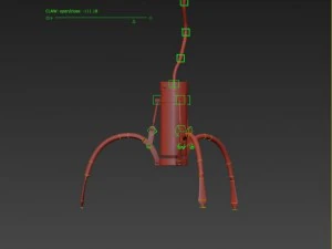 claw toy rigged animated 3D Model