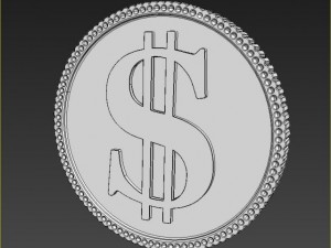 golden coin 3Dモデル