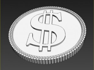 golden coin 3Dモデル