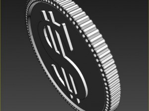 golden coin 3Dモデル