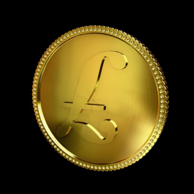 libra golden coin Model 3D .c4d .max .obj .3ds .fbx .stl .blend 
