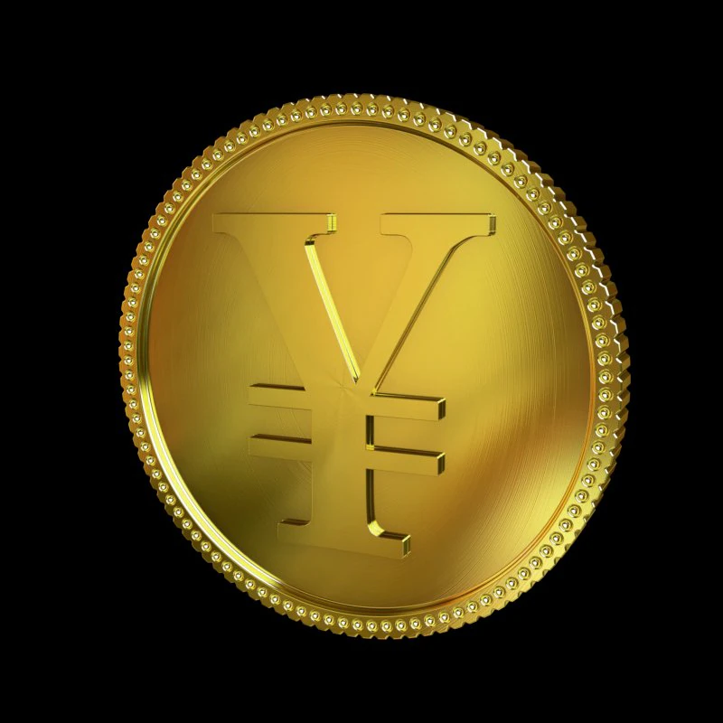 yen golden coin 3D Model .c4d .max .obj .3ds .fbx .stl .blend 