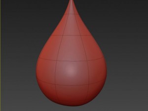 water drop Modello 3D