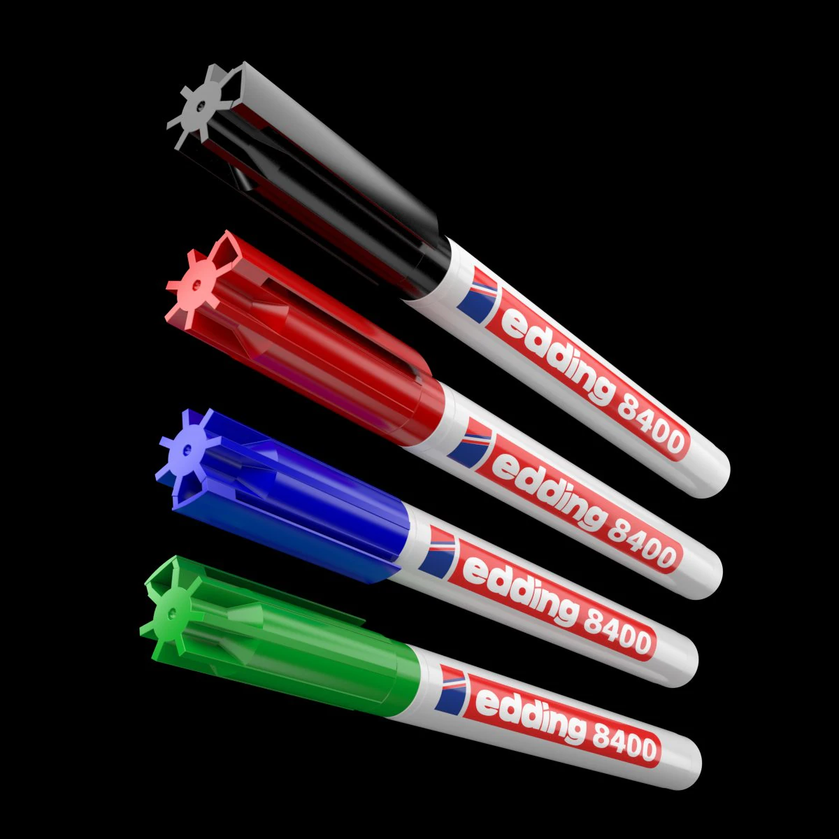 edding marker 3D Model .c4d .max .obj .3ds .fbx .stl .blend 
