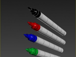 edding marker 3D 모델