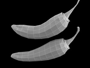 pimientos Modelo 3D