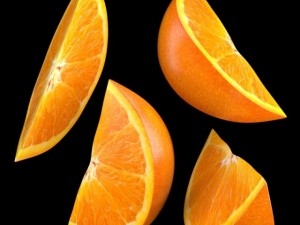 orange slice Model 3D