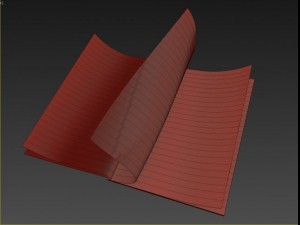 magazine opening rigged  animated 3D 모델