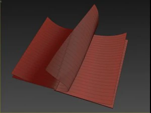 magazine opening rigged  animated 3D Model
