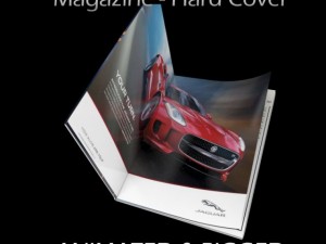 magazine hard cover opening rigged  animated 3d Modelo 3D