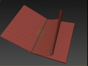 magazine hard cover opening rigged  animated 3d Modelo 3D