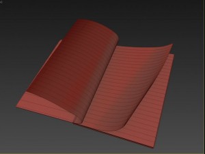 magazine hard cover opening rigged  animated 3d Modelo 3D