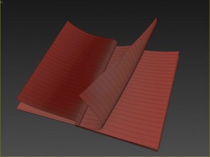 magazine hard cover opening rigged  animated 3d Modelo 3D