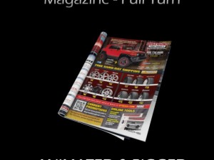magazine full turn opening rigged  animated 3D Model