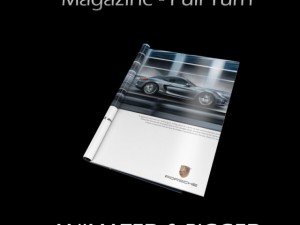 magazine full turn opening rigged  animated 3D Model