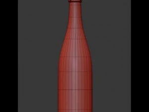 garrafa de champanhe Modelo 3D