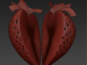 strawberry slice 3D Model