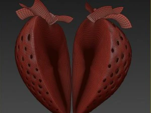 strawberry slice 3D Model