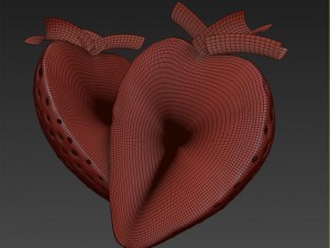 strawberry slice 3D Model