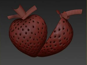 strawberry slice 3D Model
