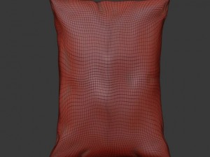 sachet of yogurt Model 3D